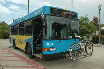 Treasure Coast Connector Bus Route 1 with bike rake