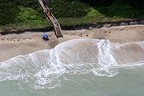 high surf on a beach