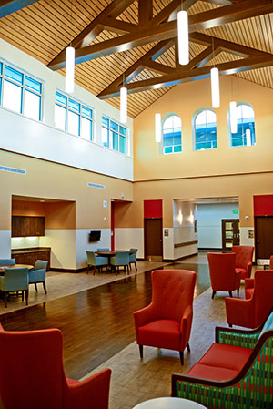 Sitting area inside Ardie Copas Veterans Nursing Home